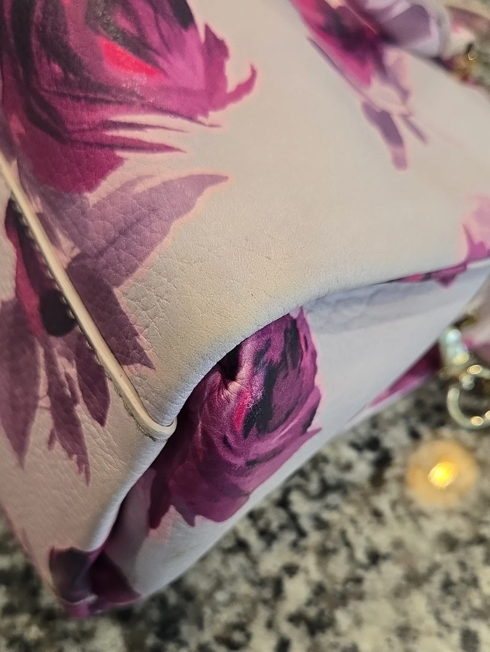 KATE SPADE NEW YORK EMERSON PLACE ROSES OLIVERA SATCHEL/ CROSSBODY PURSE.